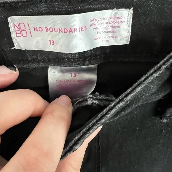 No‎ boundaries straight leg black jeans - Picture 3 of 4